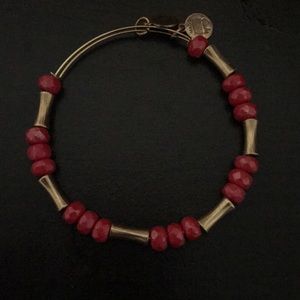 Never worn Red Beaded Alex and Ani bracelet